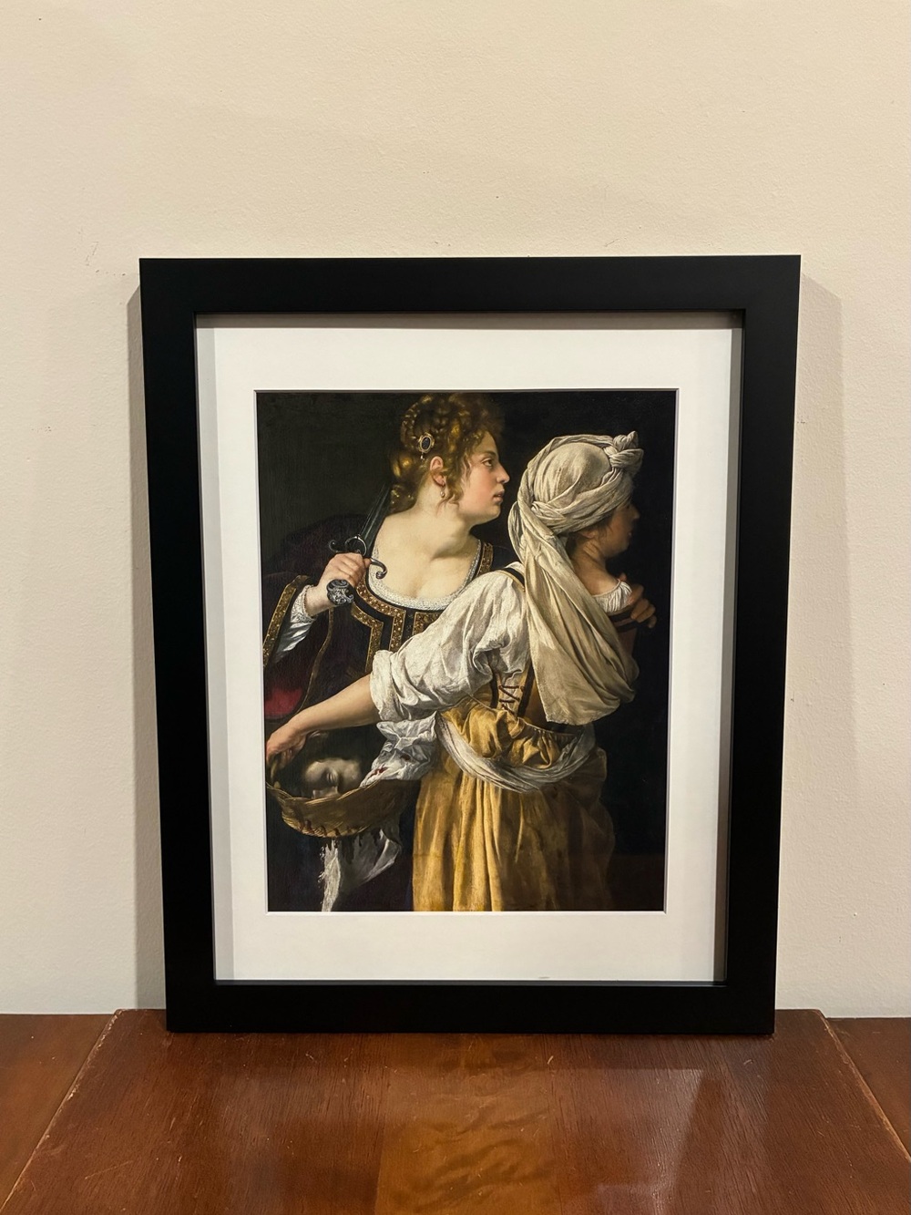 Artemisia Gentileschi Judith and Her Maidservant 12x15 Framed Print Wall Art